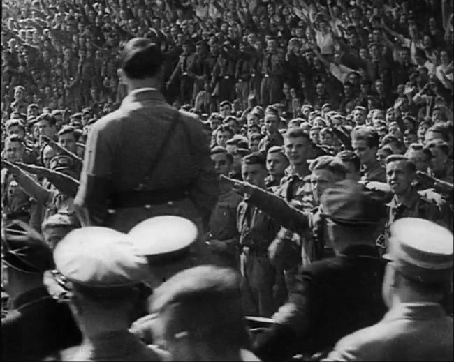 National Socialist propaganda film shot and edited by Leni Riefenstahl in 1935, 35mm b&w silent and sound film