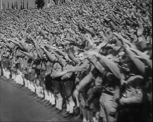 National Socialist propaganda film shot and edited by Leni Riefenstahl in 1935, 35mm b&w silent and sound film