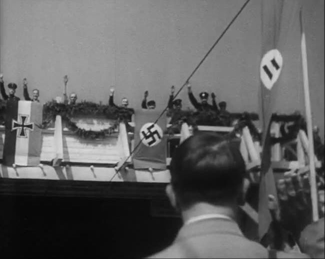 National Socialist propaganda film shot and edited by Leni Riefenstahl in 1935, 35mm b&w silent and sound film