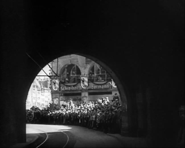 National Socialist propaganda film shot and edited by Leni Riefenstahl in 1935, 35mm b&w silent and sound film