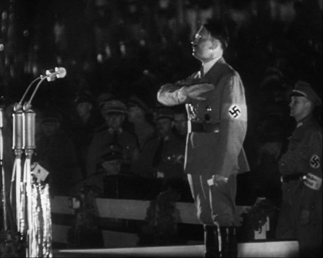 National Socialist propaganda film shot and edited by Leni Riefenstahl in 1935, 35mm b&w silent and sound film