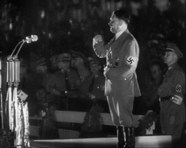 National Socialist propaganda film shot and edited by Leni Riefenstahl in 1935, 35mm b&w silent and sound film