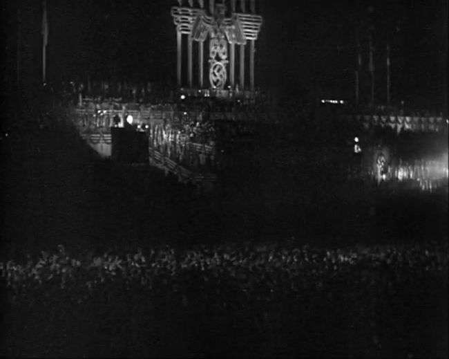 National Socialist propaganda film shot and edited by Leni Riefenstahl in 1935, 35mm b&w silent and sound film