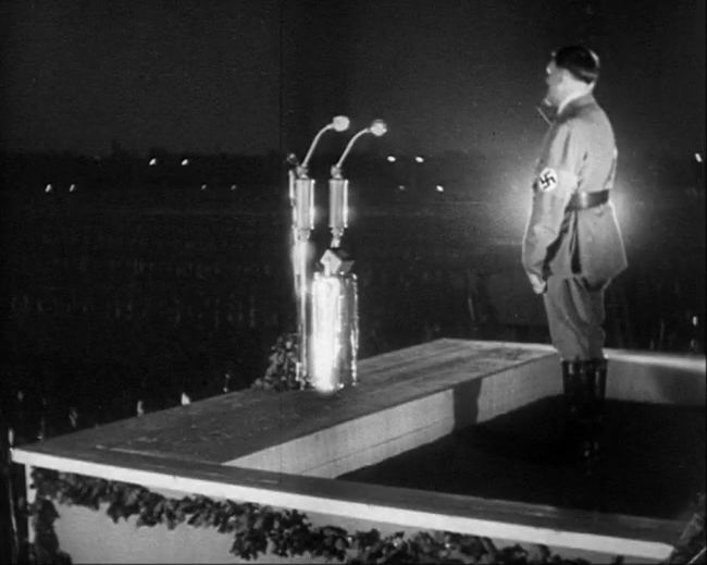 National Socialist propaganda film shot and edited by Leni Riefenstahl in 1935, 35mm b&w silent and sound film