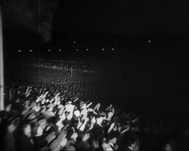 National Socialist propaganda film shot and edited by Leni Riefenstahl in 1935, 35mm b&w silent and sound film