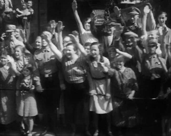 National Socialist propaganda film shot and edited by Leni Riefenstahl in 1935, 35mm b&w silent and sound film