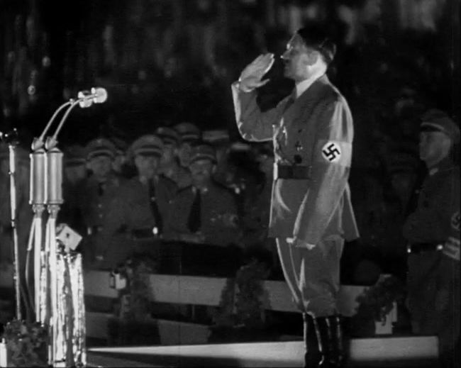 National Socialist propaganda film shot and edited by Leni Riefenstahl in 1935, 35mm b&w silent and sound film