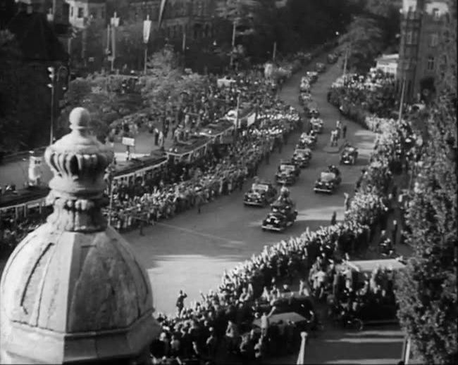 National Socialist propaganda film shot and edited by Leni Riefenstahl in 1935, 35mm b&w silent and sound film