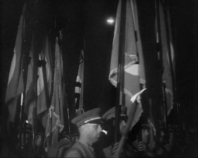 National Socialist propaganda film shot and edited by Leni Riefenstahl in 1935, 35mm b&w silent and sound film