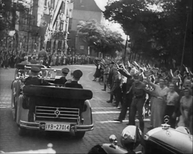 National Socialist propaganda film shot and edited by Leni Riefenstahl in 1935, 35mm b&w silent and sound film