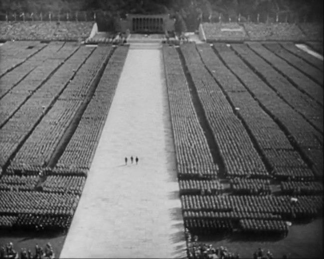 National Socialist propaganda film shot and edited by Leni Riefenstahl in 1935, 35mm b&w silent and sound film