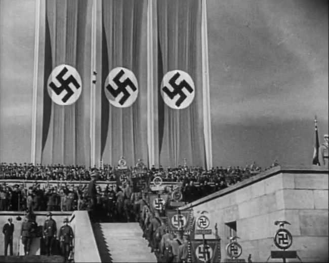 National Socialist propaganda film shot and edited by Leni Riefenstahl in 1935, 35mm b&w silent and sound film