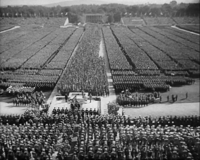 National Socialist propaganda film shot and edited by Leni Riefenstahl in 1935, 35mm b&w silent and sound film