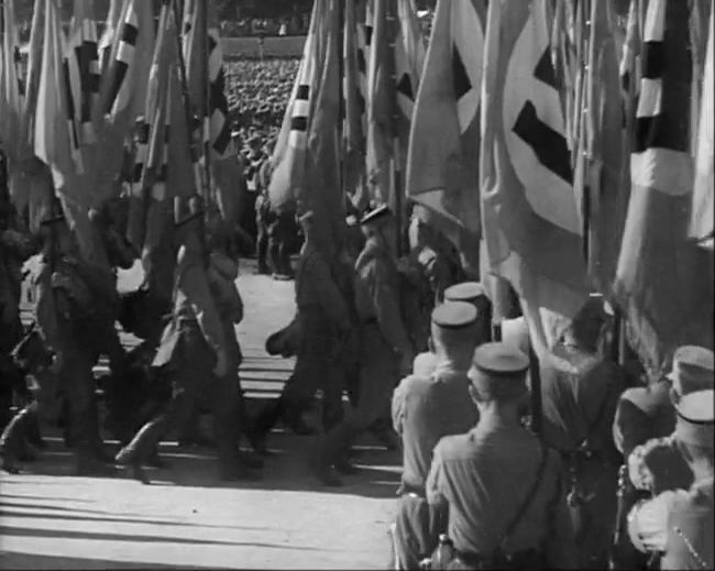 National Socialist propaganda film shot and edited by Leni Riefenstahl in 1935, 35mm b&w silent and sound film