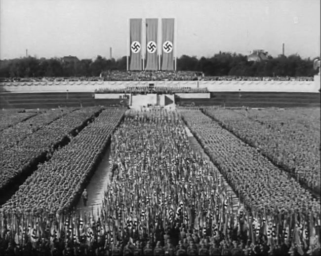 National Socialist propaganda film shot and edited by Leni Riefenstahl in 1935, 35mm b&w silent and sound film