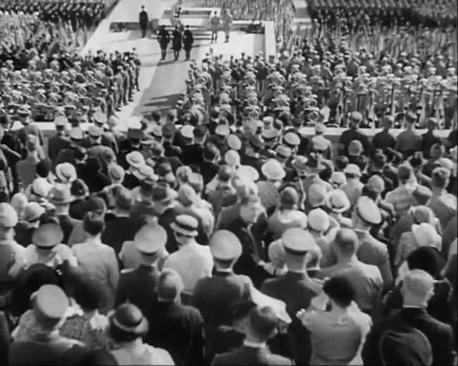 National Socialist propaganda film shot and edited by Leni Riefenstahl in 1935, 35mm b&w silent and sound film