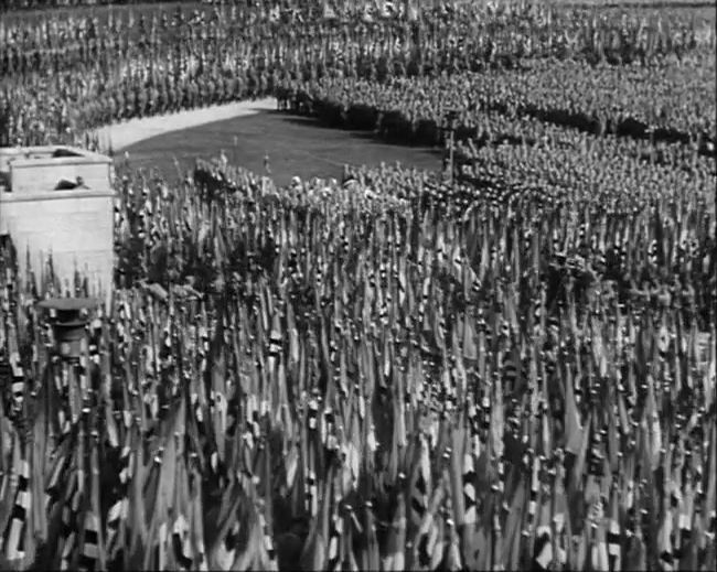 National Socialist propaganda film shot and edited by Leni Riefenstahl in 1935, 35mm b&w silent and sound film