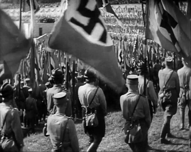 National Socialist propaganda film shot and edited by Leni Riefenstahl in 1935, 35mm b&w silent and sound film