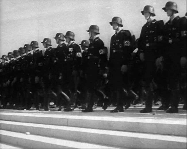 National Socialist propaganda film shot and edited by Leni Riefenstahl in 1935, 35mm b&w silent and sound film