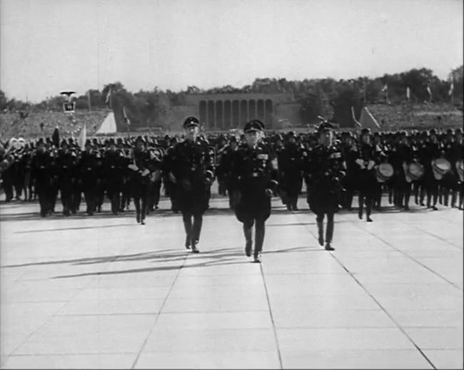 National Socialist propaganda film shot and edited by Leni Riefenstahl in 1935, 35mm b&w silent and sound film