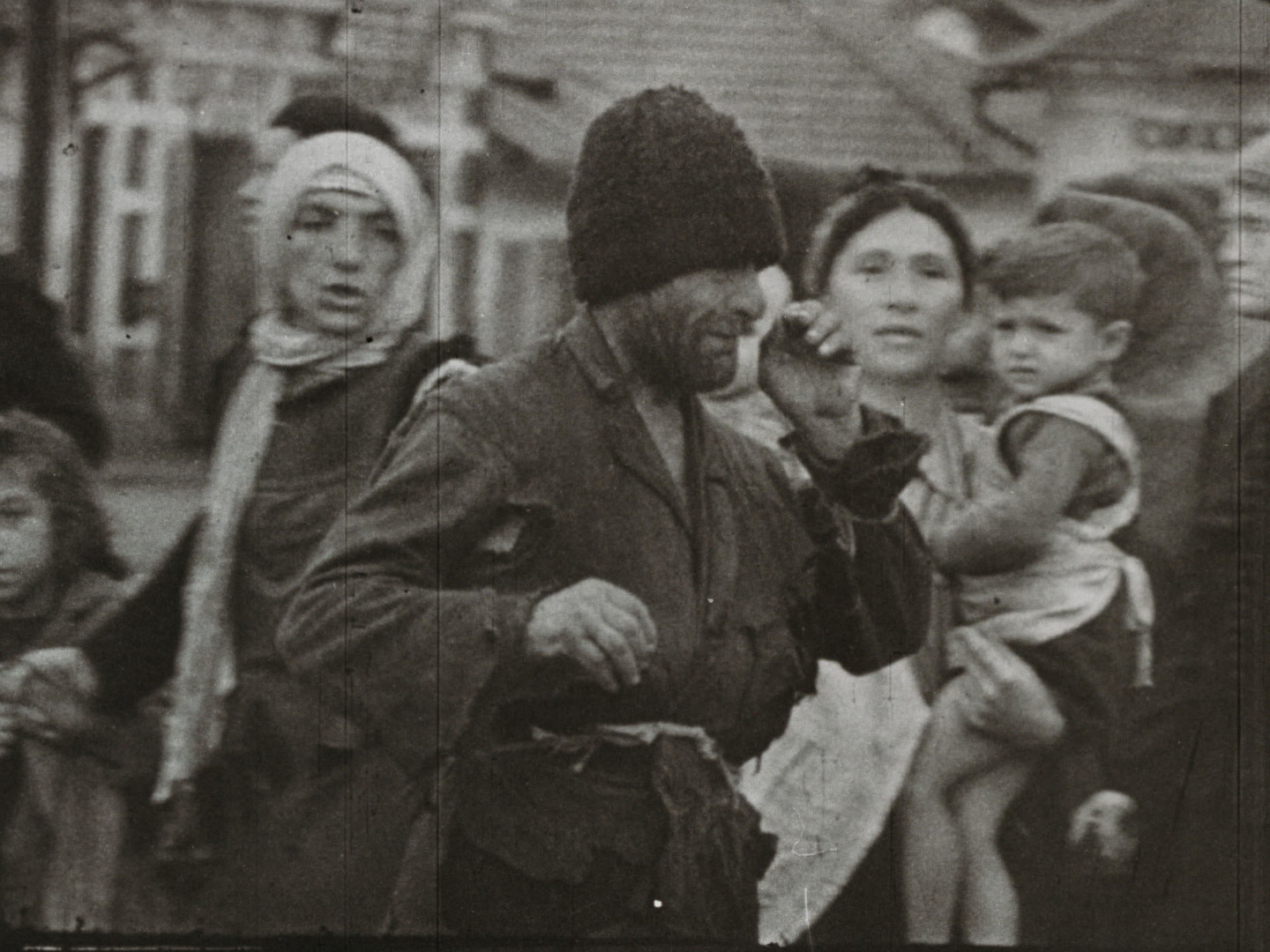 Image 44 screenshot from the so called WFD material showing the deportation of Polish Jews between 1942 and 1944. Cinematographer and institution are unknown