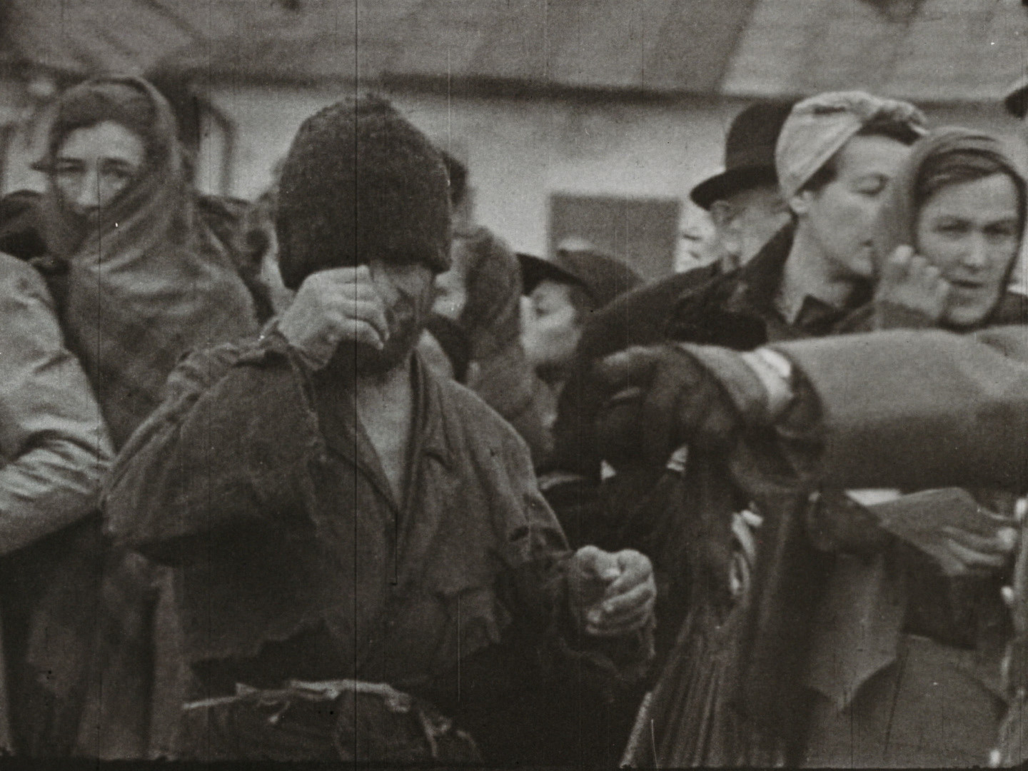 Image 45 screenshot from the so called WFD material showing the deportation of Polish Jews between 1942 and 1944. Cinematographer and institution are unknown