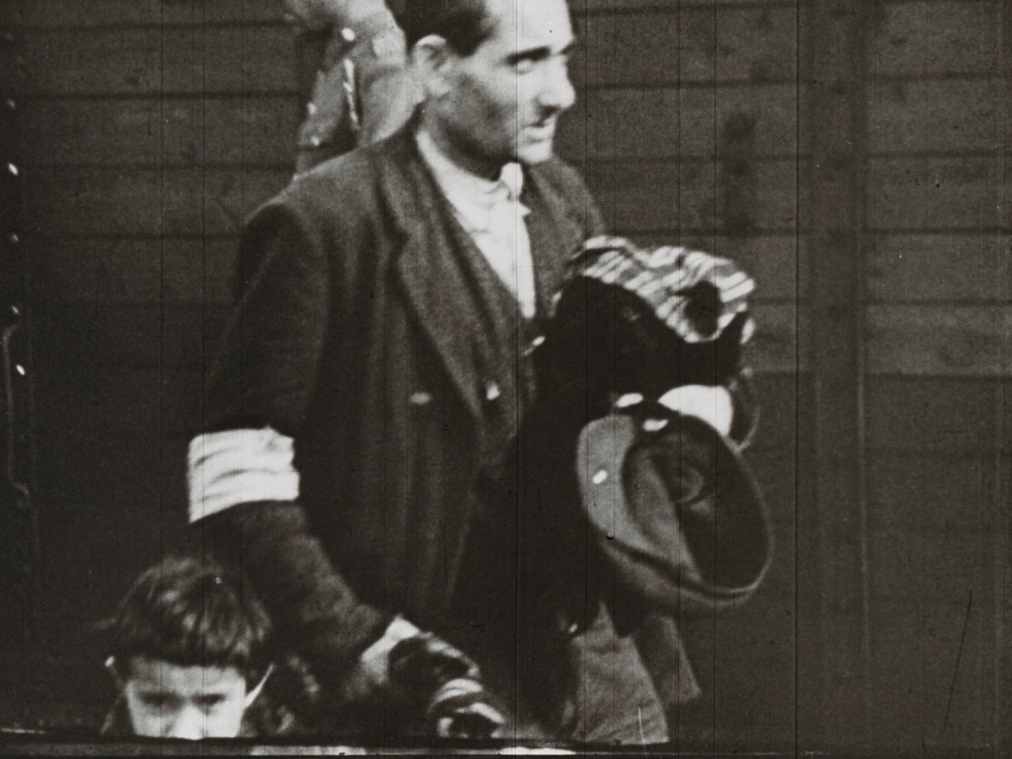 Image 79 screenshot from the so called WFD material showing the deportation of Polish Jews between 1942 and 1944. Cinematographer and institution are unknown